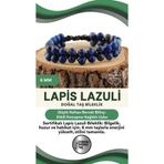 Osmanlı Değerli Taş Sertifikalı Lapis Doğal Taşı Bileklik - 6 Mm B656