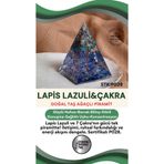 Osmanlı Değerli Taş Sertifikalı Lapiz Lazuli& Çakra Doğal Taş Piramit P028