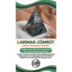 Osmanlı Değerli Taş Sertifikalı Larimar-Zümrüt Doğal Taş Piramit P030