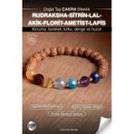 Osmanlı Değerli Taş Sertifikalı Rudraksha-Sitrin-Lal-Akik-Florit-Ametist-Lapis Doğal Taş Bileklik Odt098