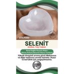 Osmanlı Değerli Taş Sertifikalı Selenit Doğal Taş Kalp Tabak No:4 P080