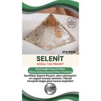 Osmanlı Değerli Taş Sertifikalı Selenit Doğal Taş Piramit P015
