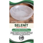 Osmanlı Değerli Taş Sertifikalı Selenit Doğal Taş Yuvarlak Tabak No:5 P084