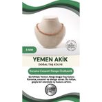 Osmanlı Değerli Taş Sertifikalı Yemen Akiği Doğaltaş Kolye 6 Mm, M600
