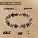 Osmanlı Değerli Taş Sertifikalı Yeşil Lal Doğal Taş Bileklik - 9 Mm B766