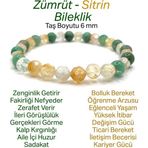Osmanlı Değerli Taş Zümrüt - Sitrin Doğal Taş Fasetli Kesim Bileklik 6Mm