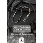 Osmanlı Doğal Taş Karlı Obsidyen Doğal Taş Tesbih 33lük - 6mm