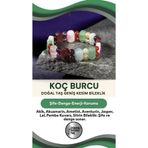 Osmanlı Doğal Taş Koç Burcu Doğal Taş Geniş Kesim El Yapımı Bileklik
