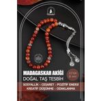 OSMANLI DOĞAL TAŞ Madagaskar Akiği Doğal Taş Tesbih 33lük - 8mm
