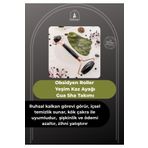OSMANLI DOĞAL TAŞ Obsidyen Roller Ve Yeşim Kaz Ayağı Gua Sha Takımı