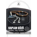 OSMANLI DOĞAL TAŞ Sertifikalı Kaplan Gözü Doğaltaş Tesbih 6 Mm, T204