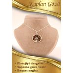 Osmanlı Doğal Taş Sertifikalı Kaplan Gözü Kolye Ucu