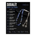 Osmanlı Doğal Taş Sodalit Doğal Taş Tesbih 33lük - 6mm