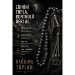 OSMANLI DOĞAL TAŞ Spektrolit tesbih 33 lük 8 mm