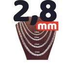 Osmanlı Gümüş 2.8Mm Yassı Ezme Kral Model 925 Ayar Gümüş Erkek Kolye Zincir 1548620855