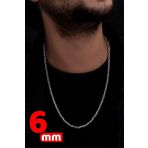 Osmanlı Gümüş 6Mm Yuvarlak Kral Model 925 Ayar Erkek Gümüş Kolye Zincir 246266144