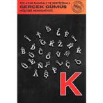 Osmanlı Gümüş 925 Ayar Gümüş Harf - K Harfi Model Bileklik, Kolye Ve Tesbih İçin Tekli Harf