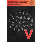 Osmanlı Gümüş 925 Ayar Gümüş Harf - V Harfi Model Bileklik, Kolye Ve Tesbih İçin Tekli Harf
