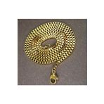 Osmanlı Gümüş Erkek Gold Ottoman Kübik Çelik Kolye Zincir