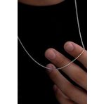 Osmanlı Gümüş Erkek Gümüş Kolye - 1,5Mm Top Zincir Model 925 Ayar Gümüş Erkek Kolye Zincir 24007980414