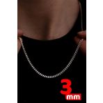 Osmanlı Gümüş Erkek Gümüş Kolye - Gurmet Model 925 Ayar Gümüş Erkek Kolye Zincir 2472532776430