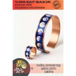 Osmanlı Gümüş Kadın Bakır Bileklik - Planet Model Özel Baskı Metal Kutu Ve Kuvars Taşı