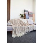 Osmanlı Home Concept Pamuklu Battal Boy Kol Örten Koltuk Örtüsü Açık Kahve 170X300 - Açık Kahverengi - 170 x 300 cm