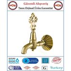 Osmanlı Musluğu - Antik Hamam Çeşmesi - %100 Prinç - Altın Sarısı