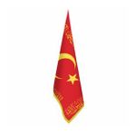 Osmanlı Sancak-Fetih Sancağı-Bayrak-Kelime i Tevhid -Ofis, Toplantı Odaları - Saçaklı Makam Bayrağı