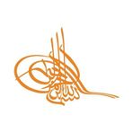 Osmanlı Tuğra Araba Sticker 17X17 Cm Turuncu