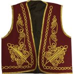 Osmanlı Yeleği Kına Erkek Kıyafeti - Bordo