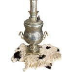 Osmanlıca Yazılı Antika Gümüş Kaplama Semaver AOB1893