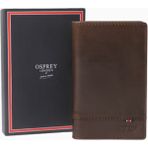 Osprey London The London Deri Mini Elbise Cüzdanı, Kestane Rengi, Şık & Rfıd Korumalı - Kahverengi