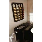 Osqar Nespresso Ve Starbucks Uyumlu Duvar Tipi Kapsül Kahve Standı Siyah
