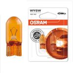 Osram 12 V 5 W Dipsiz T10 Turuncu 2 Adet Park Ampulü