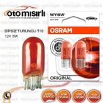 Osram 12V 5W Dipsiz T10 Turuncu Park Ampulü