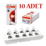 Osram 2825 T10 W5W Dipsiz 12V 10 Adet Park Gösterge Kadran Plaka Ampulü