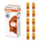 Osram 2827 WY5W T10 Dipsiz Turuncu 12V 5W 10 Adet Far Ampülü