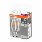 Osram 40 4W/470Lm E14 Nd Pk2 Base Clb Fıl Led