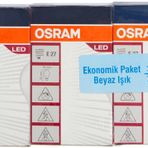 Osram 470 LM E27 Beyaz Işık 3'lü Led Ampul