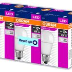 Osram 60W Beyaz Üçlü Paket Ampul