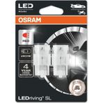 Osram 7505DRP 12V 1 Takım 2 Adet T20 Dipsiz Tek Devreli Kırmızı Led Ampul