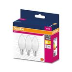 Osram B404 E-14 Led Value Classic 4.9W Sarı Işık Duy 3'lü Mum Ampul