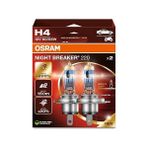 Osram H4 Night Breaker 220 12v %220 Fazla Işık 1 Takım-2 Ad.