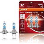 Osram H7 12V 55W Next Generation Night Breaker LASER %150 150M +20% Işık Gücü 2'li Set