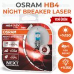 Osram Night Breaker Laser Hb4 9006NL %150 Daha Fazla Işık Far Ampülü