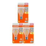 Osram Value CLA 60D LED Ampul, 6,5W, E27, Warm White, Dimli, 3 Adet