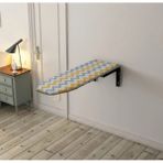 Ossa Home Katlanır Duvara Monte Ütü Masası Sarı Gri Renkli Yer Kaplamaz Özellikte 34x85-90 Cm