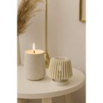 Ossa Mermer Desenli 3D Tealight Mumluk – 7 x 7.5 cm | El İşçiliği Dekoratif Mumluk