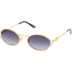 Osse Elif Optik OS3923 03 54 Ekartman Oval Kadın Güneş Gözlüğü Altın Çerçeve UV400 - Füme Degrade